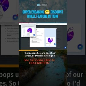 Super Engaging 😁 Discount Wheel Feature in Tidio #shorts
