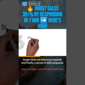 🔥 Boost Sales 391% by Responding in 1 Min ➡️ Here's How! #shorts