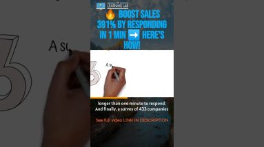 🔥 Boost Sales 391% by Responding in 1 Min ➡️ Here's How! #shorts