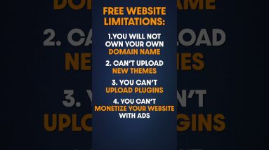 Why FREE Hosting isn't always the best option... #shorts