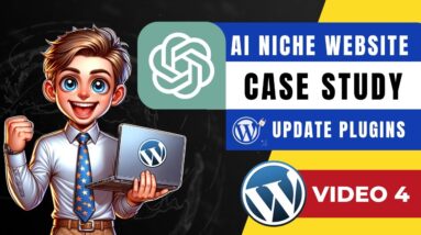 AI Niche Website Case Study: How To Manually Update A WordPress Plugin