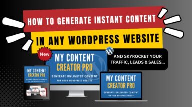 How To Generate Instant Content In Any WordPress Website