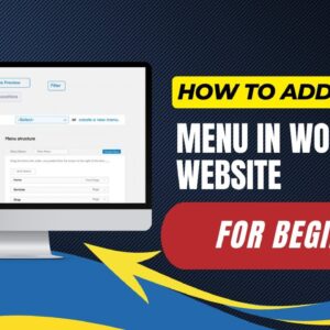 How To Add Menu In WordPress Website For Beginners
