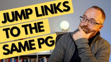 WordPress Gutenberg Anchor Links (Jump) To The SAME Page