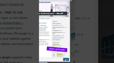Setting up two factor authentication in wordpress #wordpress #shorts 14 Setting up two factor authentication in wordpress #wordpress #shorts