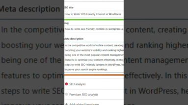 writing meta description in wordpress #shorts #wordpress 16 writing meta description in wordpress #shorts #wordpress