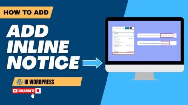 How To Add Inline Notice In WordPress 8 How To Add Inline Notice In WordPress