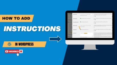How To Add Instructions In WordPress 18 How To Add Instructions In WordPress