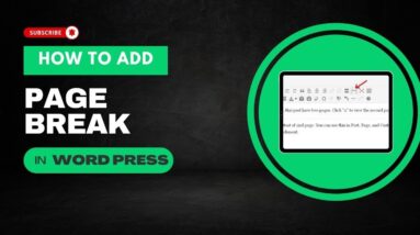 How To Add Page Break In WordPress 6 How To Add Page Break In WordPress
