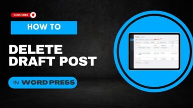 How to delete draft post in WordPress 2 How to delete draft post in WordPress