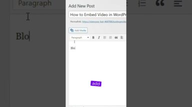 How to embed videos in posts in WordPress #shorts #wordpress 2 How to embed videos in posts in WordPress #shorts #wordpress