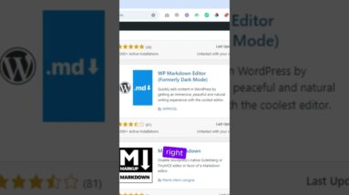How to use the markdown editor in wordpress #shorts #wordpress 6 How to use the markdown editor in wordpress #shorts #wordpress