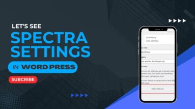 Spectra settings in WordPress 20 Spectra settings in WordPress