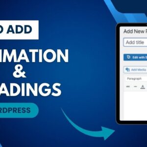 How To Add Heading Animation In WordPress