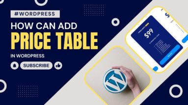 How To Add Price Table In WordPress 18 How To Add Price Table In WordPress