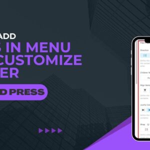 How To Add Items In Menu And Customize Header In WordPress