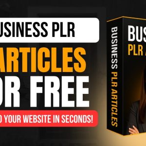 Business PLR Articles For Free – Publish Instantly with WordPress Autoblogging!