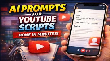 Free AI Prompt Generator Tool for YouTube Scripts (Videos Done in Minutes)