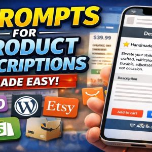 Free AI Prompt Generator Tool for Product Descriptions (WordPress, WooCommerce,Etsy,Shopify & More)