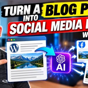 How to Turn a WordPress Blog Post Into Social Media Posts With AI