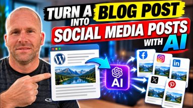 How to Turn a WordPress Blog Post Into Social Media Posts With AI